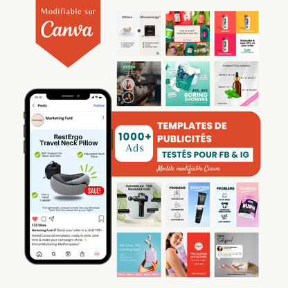 1000+ Templates Canva testés pour Facebook & Instagram
